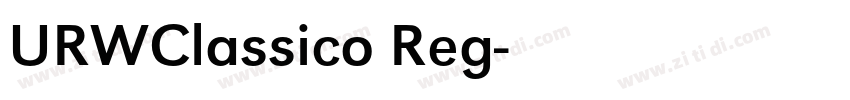 URWClassico Reg字体转换